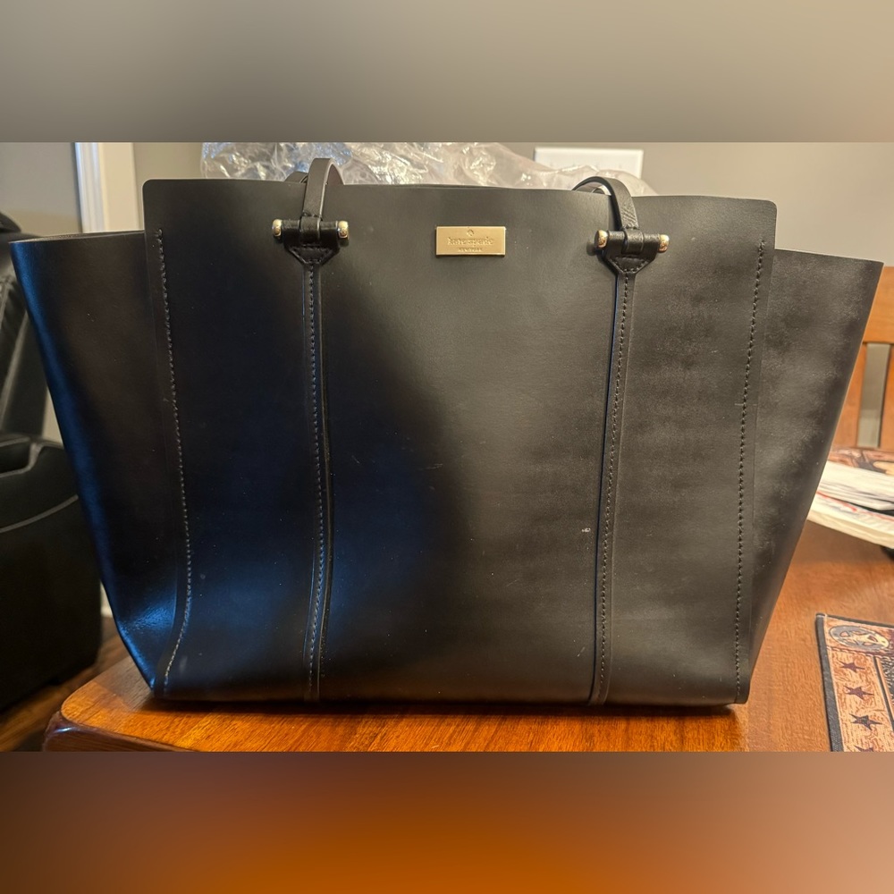 Kate Spade Black Leather Tote